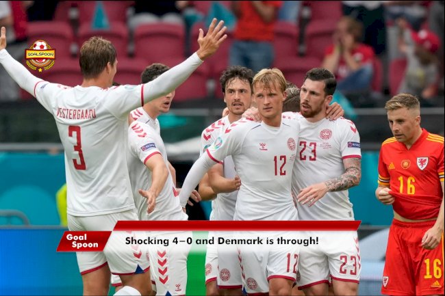 Brilliant Match With Denmark 4 - 0 Wales!