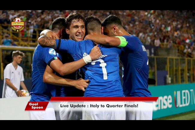 Italy To The Quarter Finals With 2 - 1 Win!